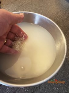 Cleaning basmati rice