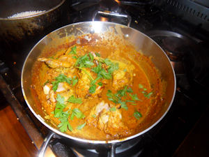 A curry gravy used to make vindaloo