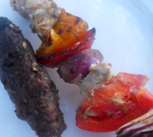 Fish Tikka and lamb kabab