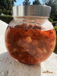 Fermenting lime pickle