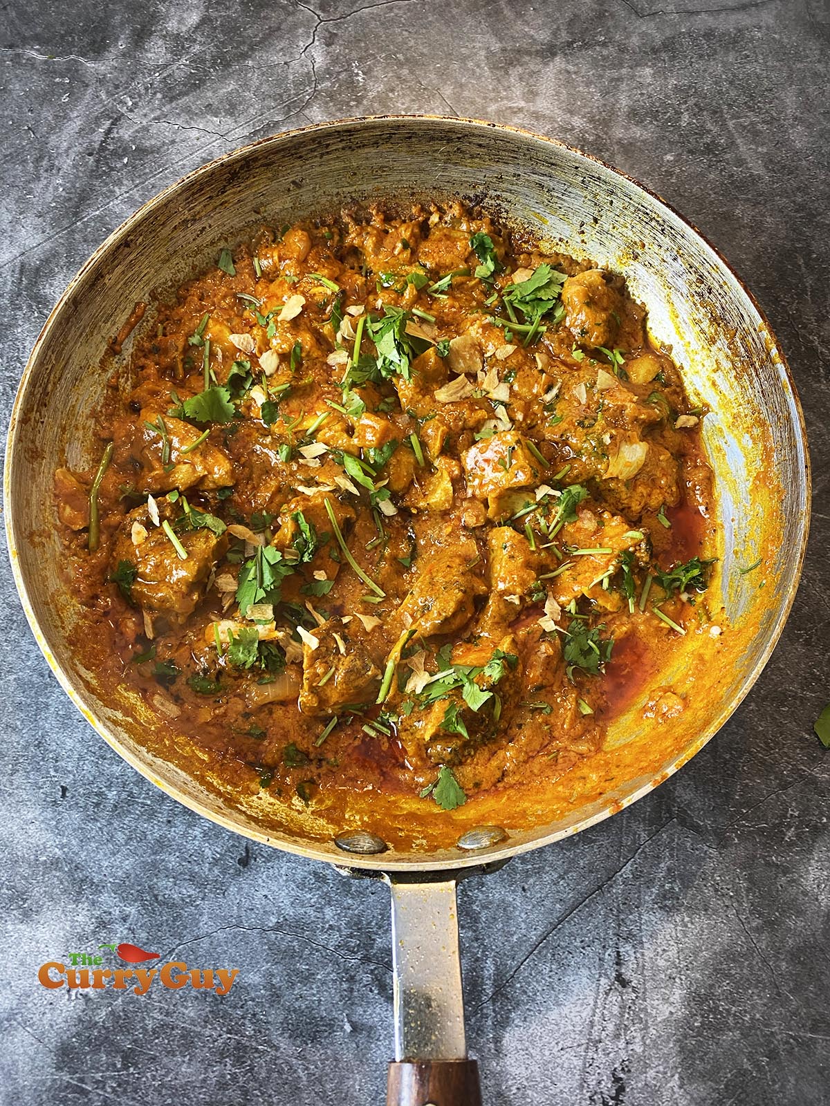 finished chicken chilli garlic curry