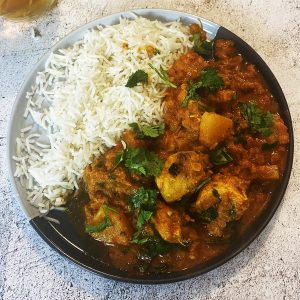 Chicken dhansak curry