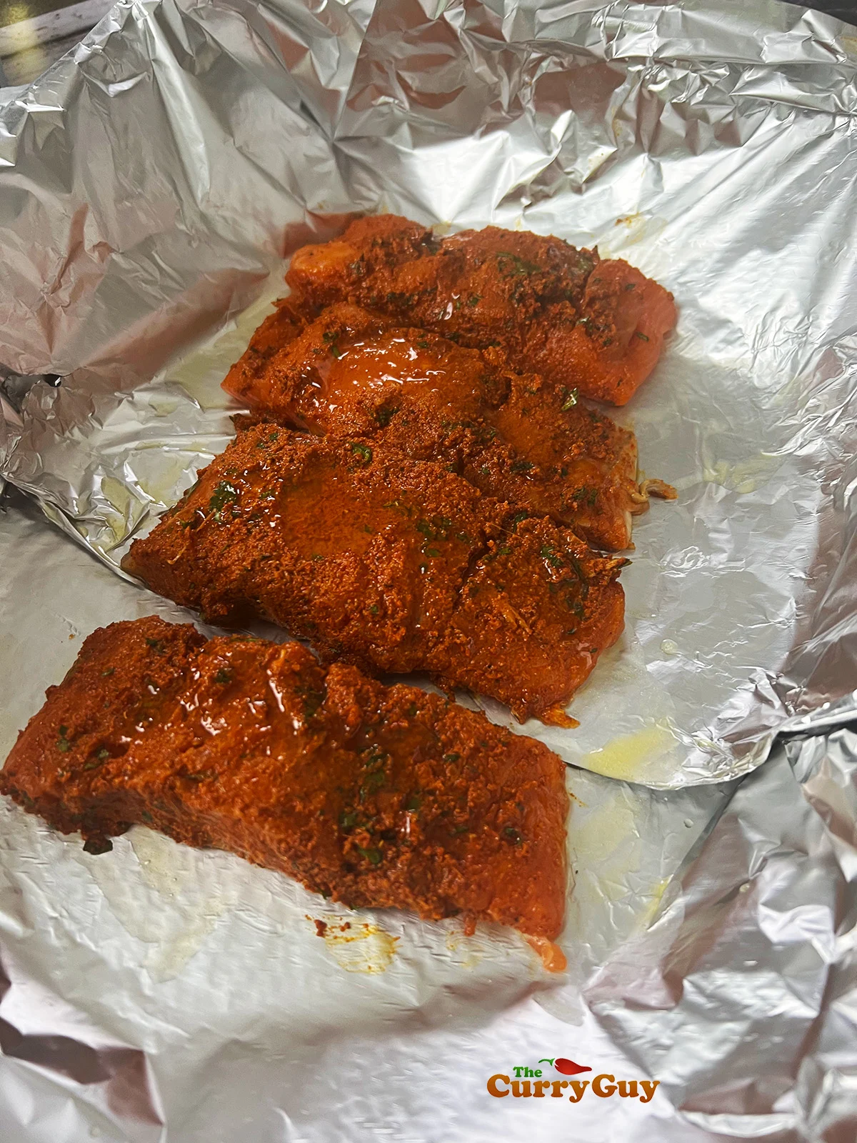 Salmon ready for cooking