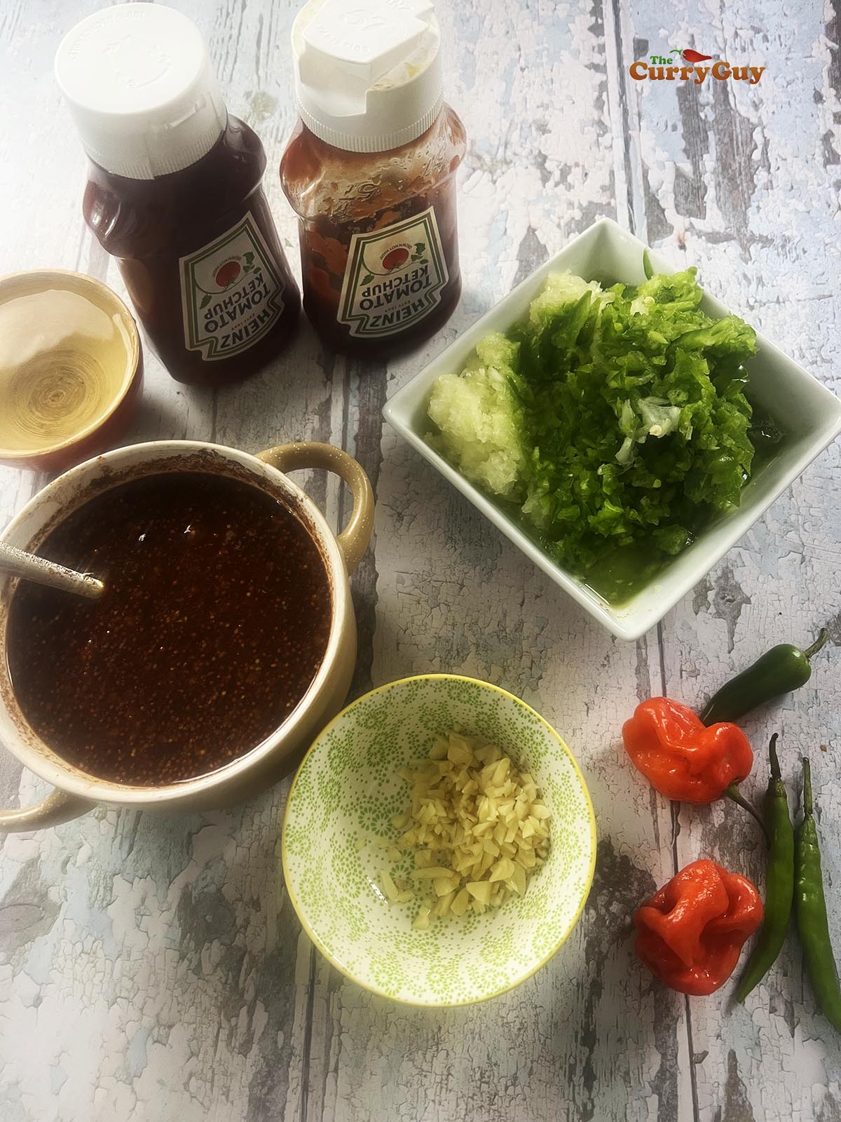 Ingredients for this barbecue sauce recipe