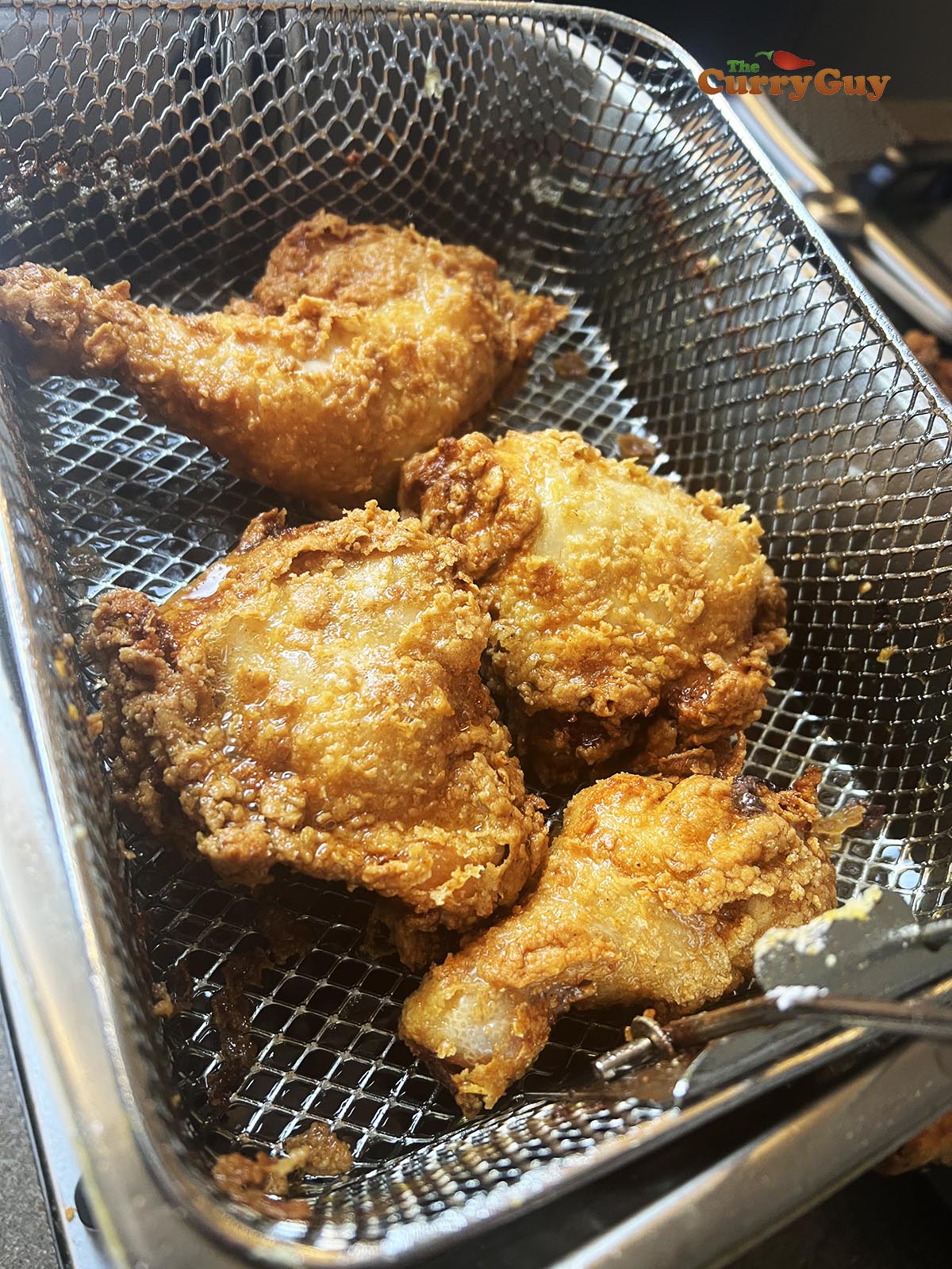 Finished Indian fried chicken