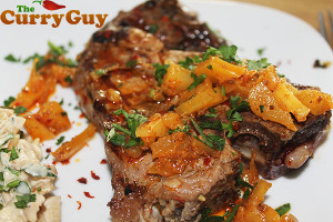 Rose Veal Chops With Mango Salsa