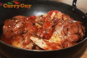 chicken curry with red wine
