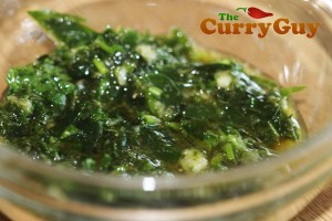 Curry leaf vinaigrette