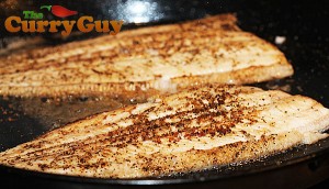 Dover sole frying