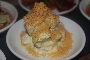 Chicken Farcha with spiced egg and panko breadcrumbs at Annayu