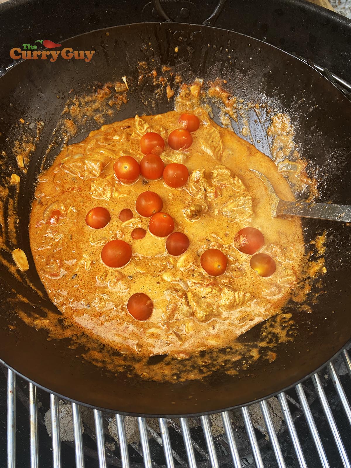Adding tomatoes.