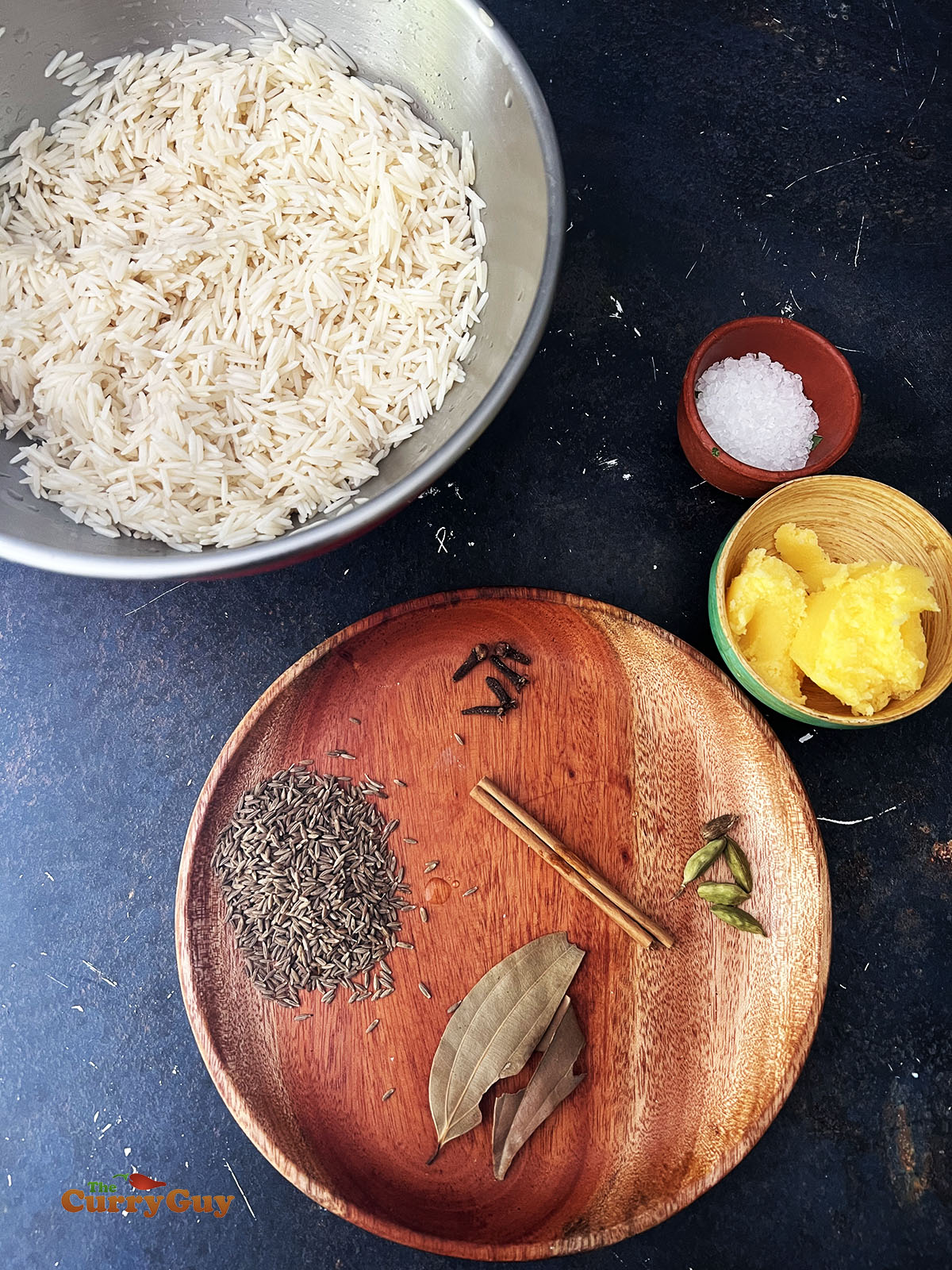 Ingredients for jeera rice