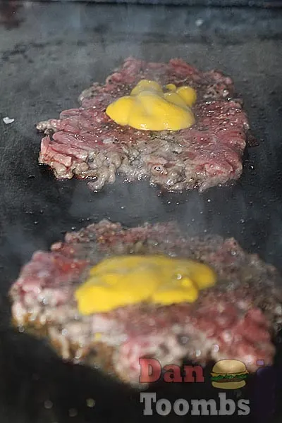 Cooking burgers