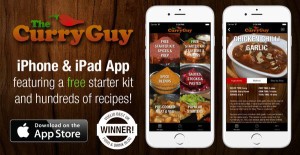 The Curry Guy Recipe App for iphones and ipads