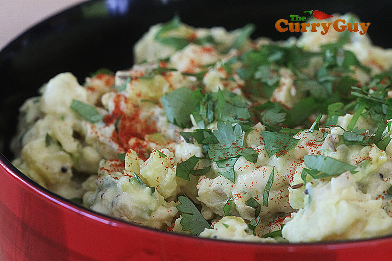 Spicy and healthy Indian potato salad.