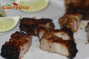 Indian Restaurant style spicy pork belly