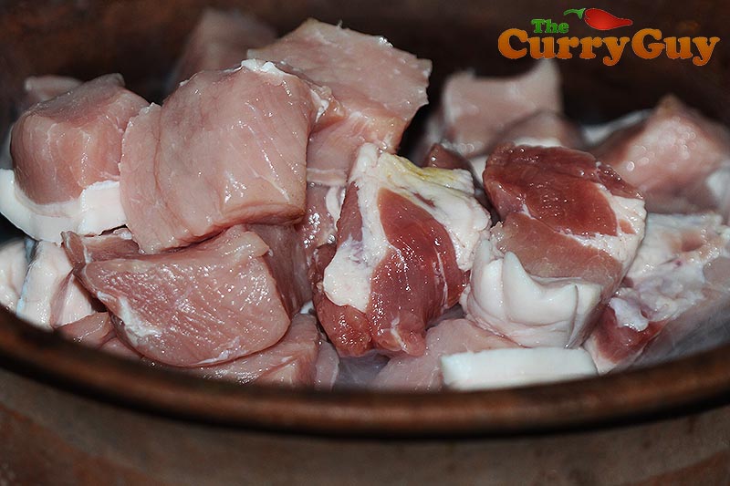 Making Sri Lankan Pork Curry