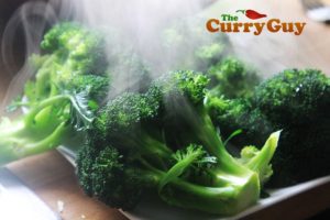 Making garlic and mustard roast broccoli