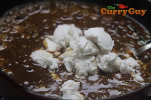 Making kala channa curry