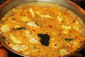 Making Andhra chicken curry