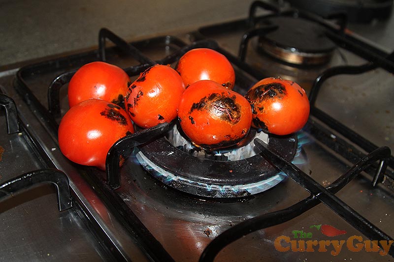 Making Keralan Roasted Tomato Chutney