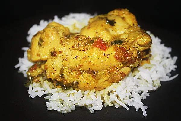 Chicken Curry With Roasted Coconut and Poppy Seeds