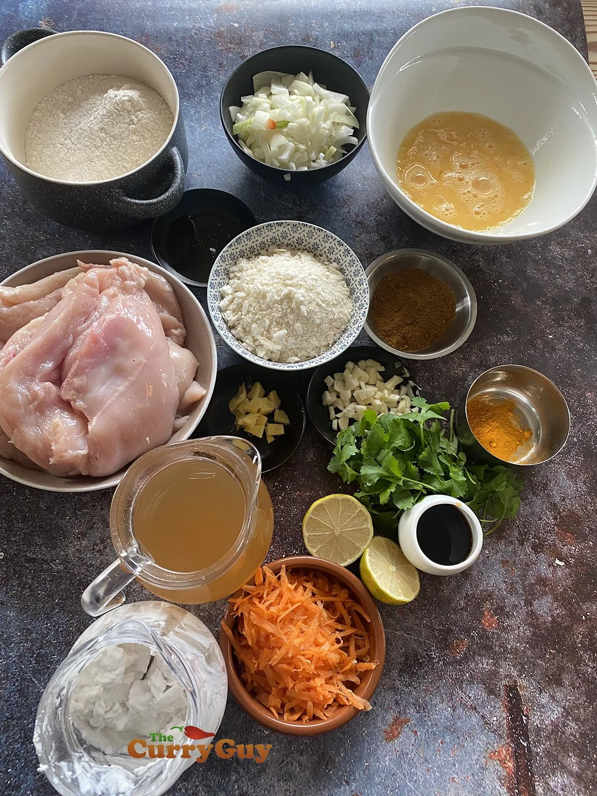 ingredients for chicken katsu curry