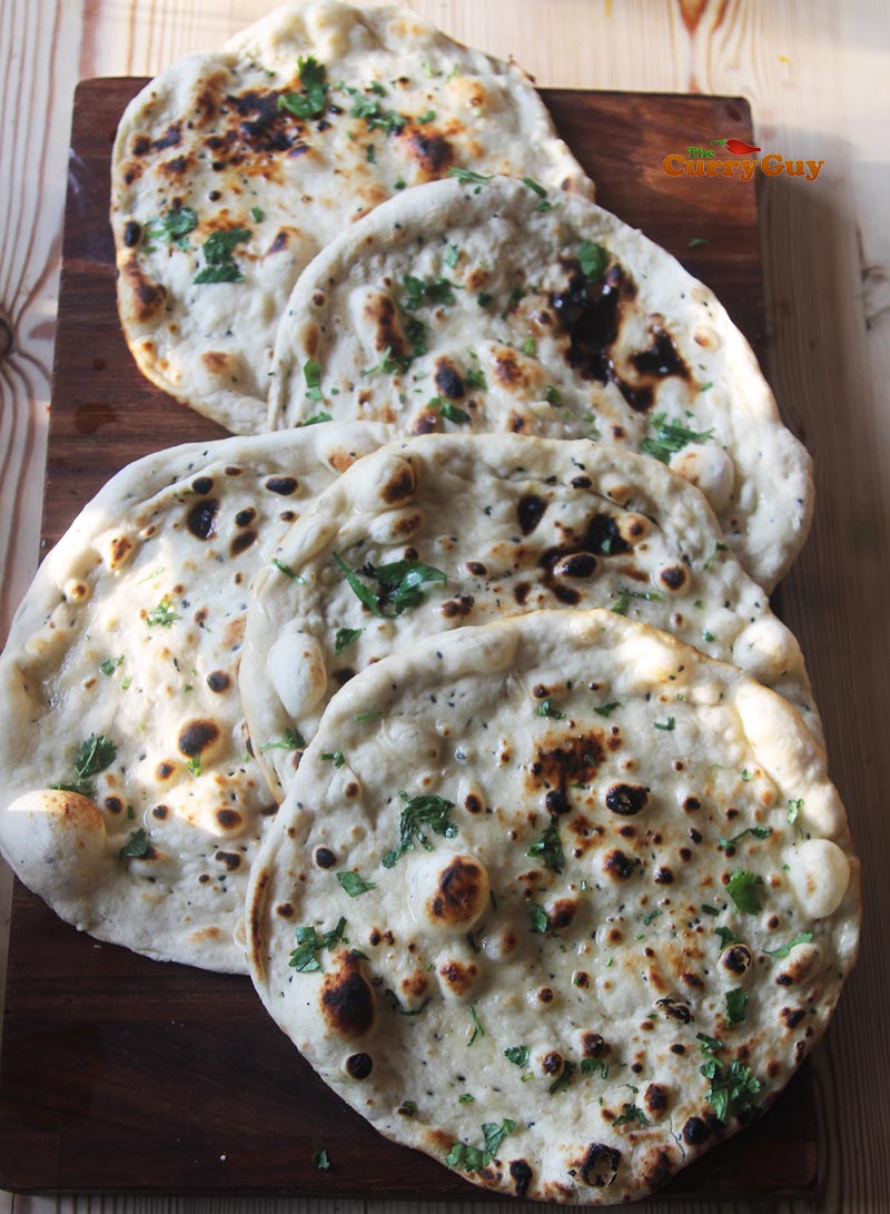 finished instant naan recipe.