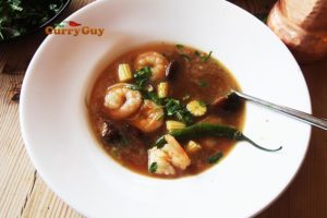 Thai prawn soup