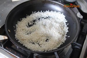 Roasting rice