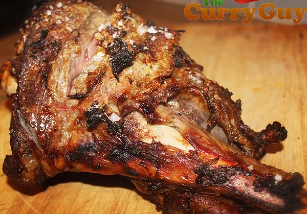 Marinated Roast Leg Of Goat 