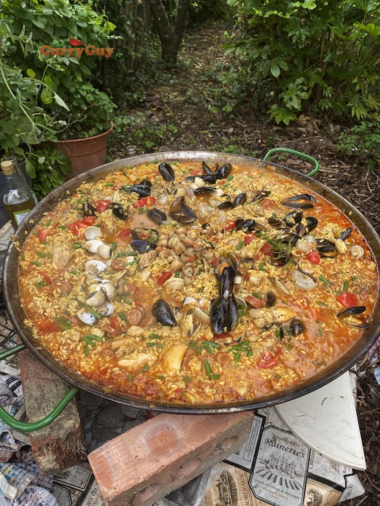 Traditional paella