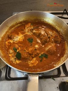 Tikka masala sauce with chicken