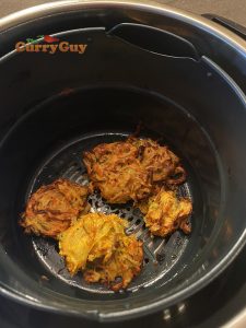 cooked bhajis