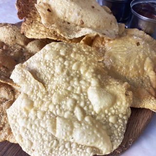 Homemade poppadom recipe photo selection