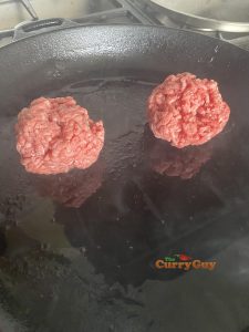 beef balls in pan