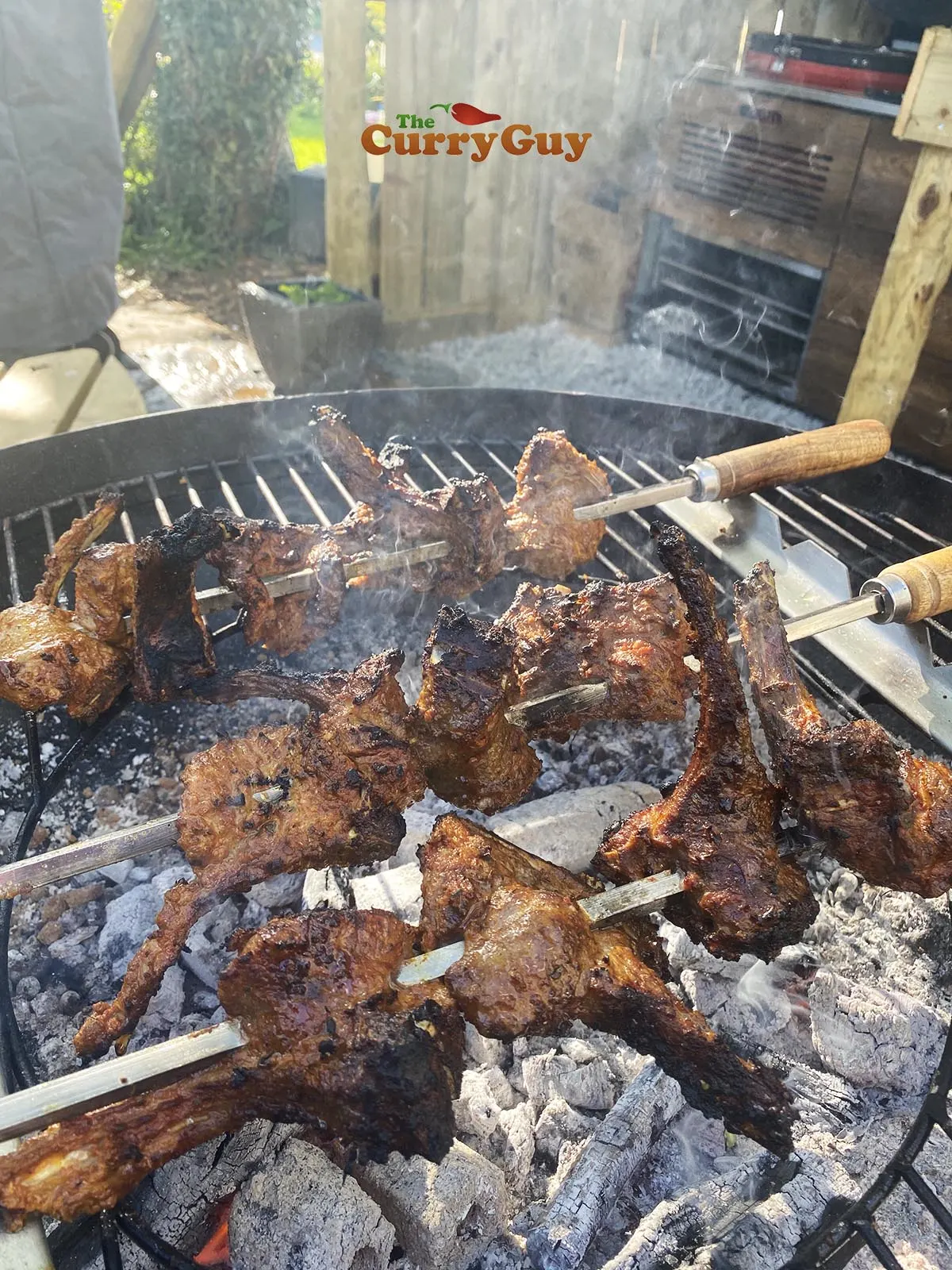 Grilled spicy lamb chops