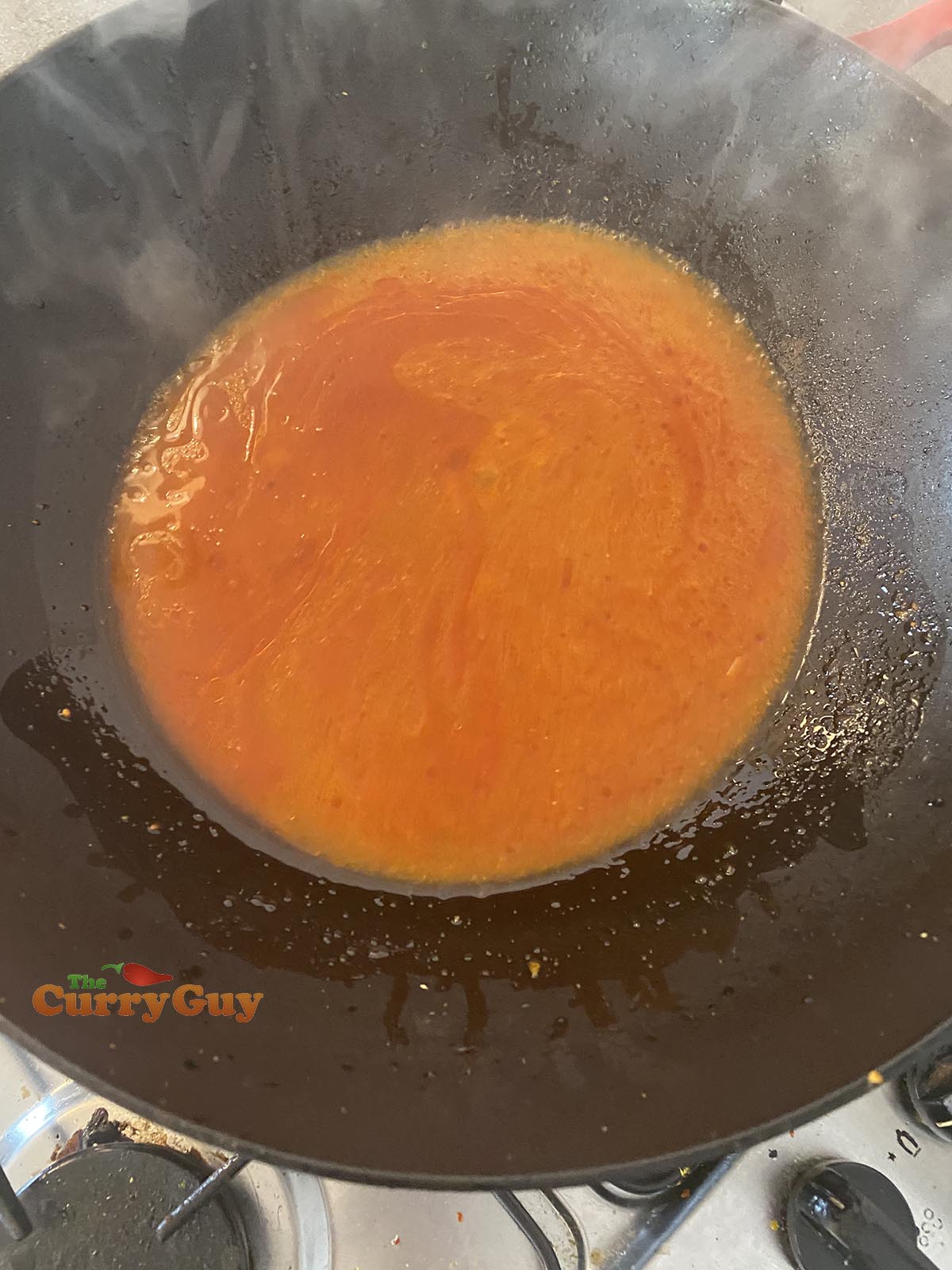 Simmering sauce