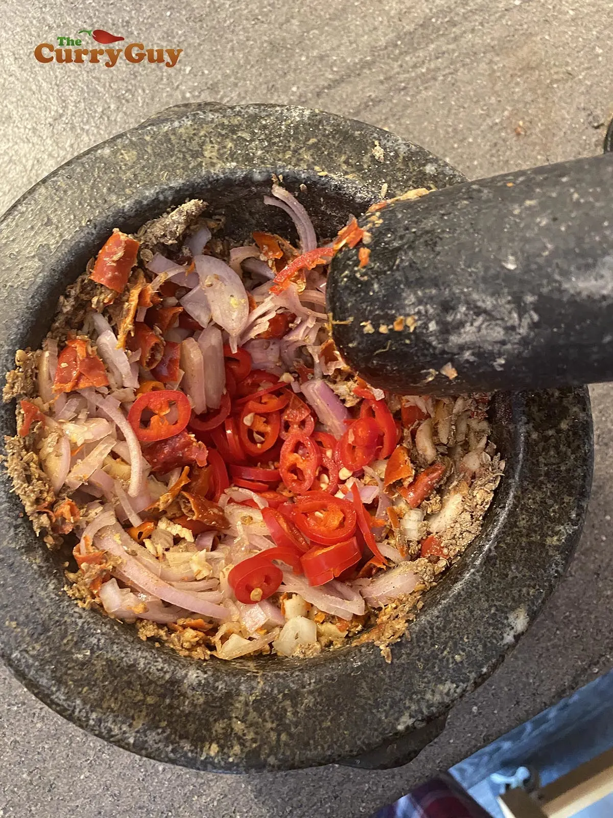 Adding spur chillies