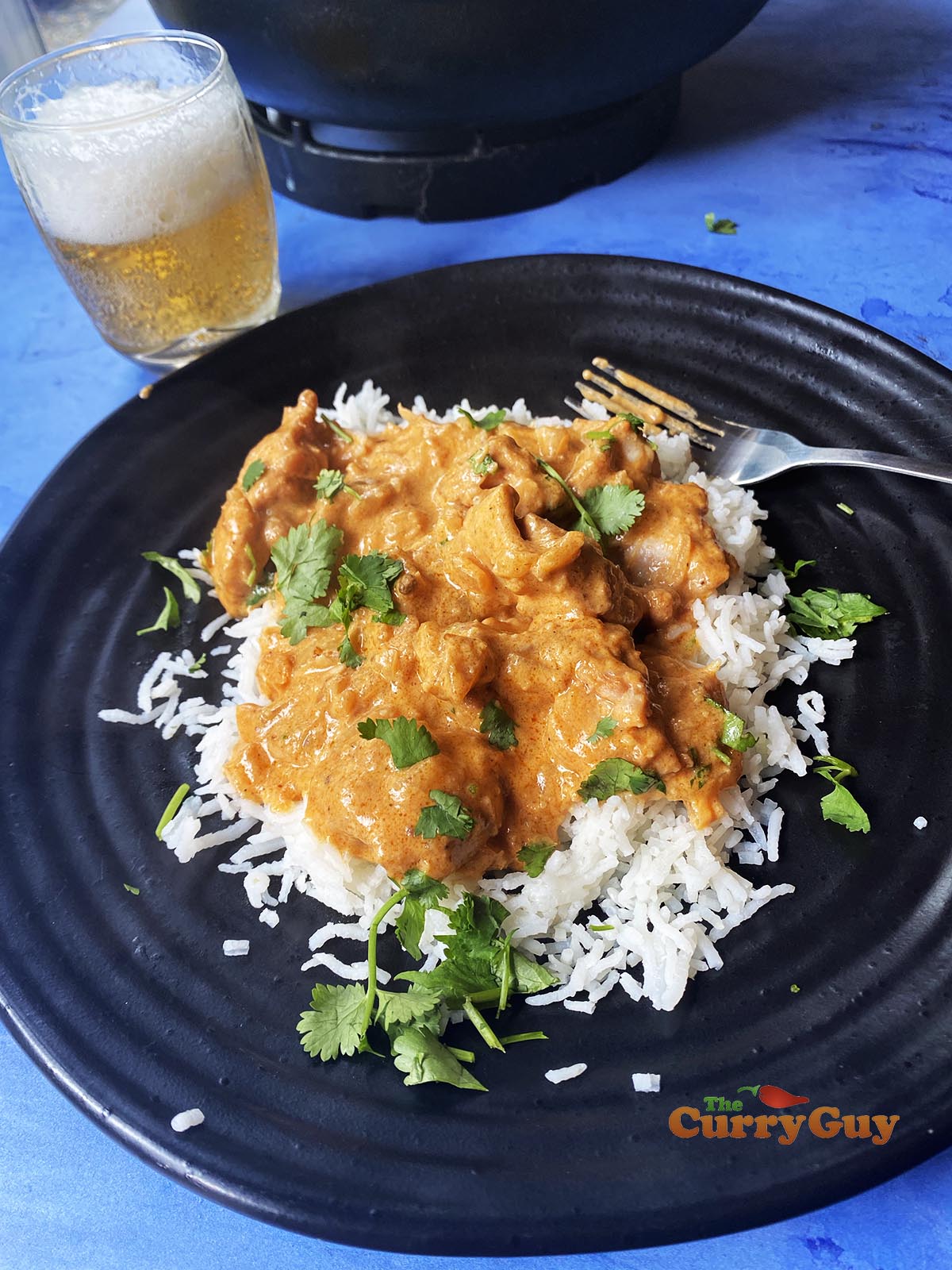 Chicken korma without base sauce