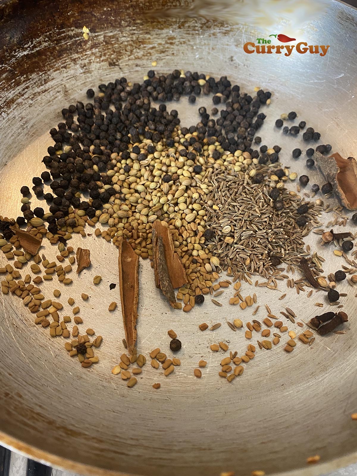 Toasting spices