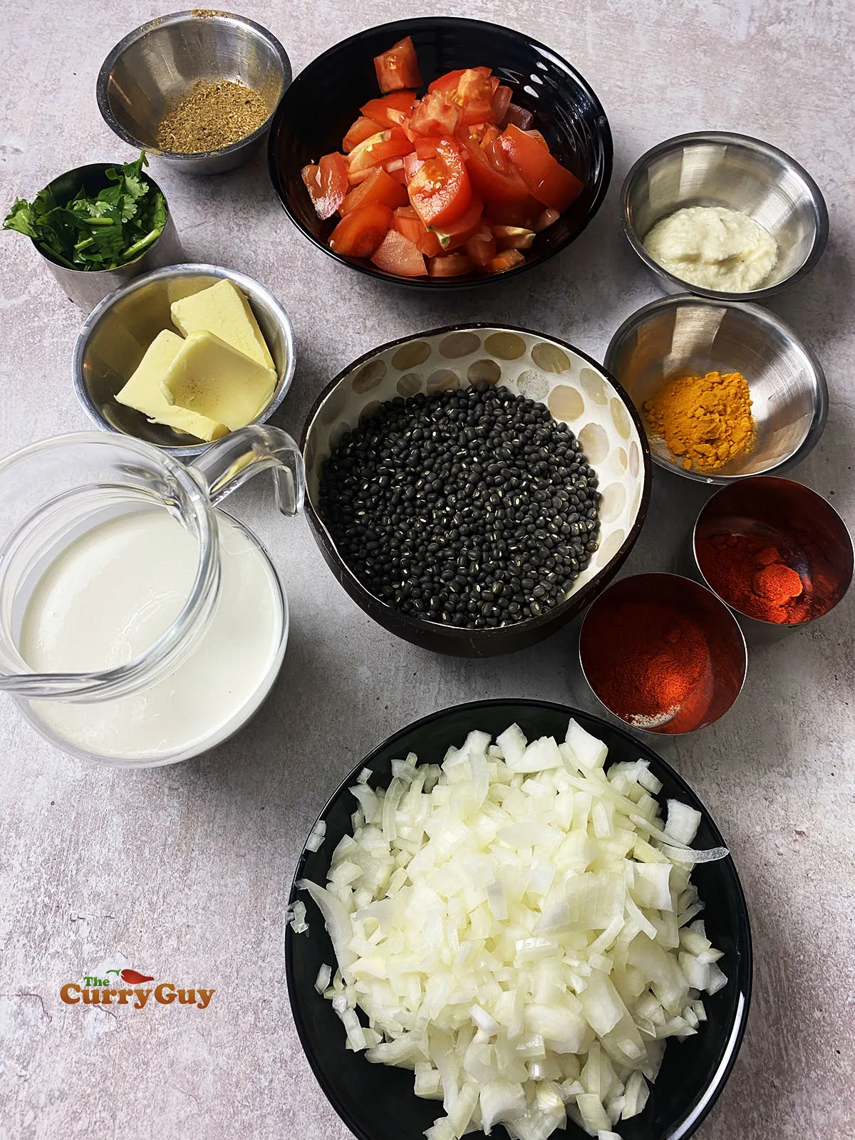 Ingredients for dal makhani
