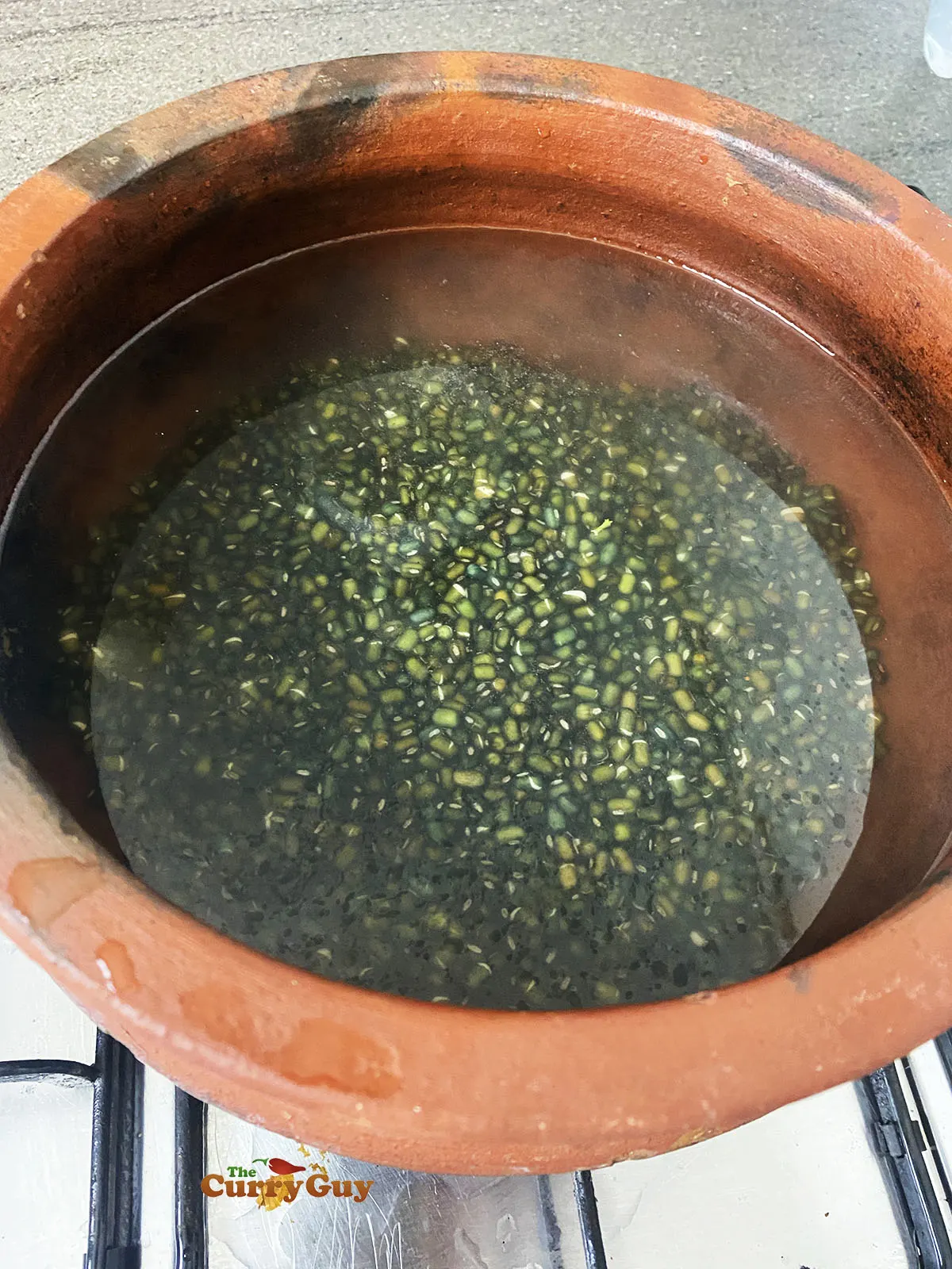 Lentils soaking