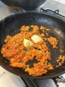 Sambal frying with butter