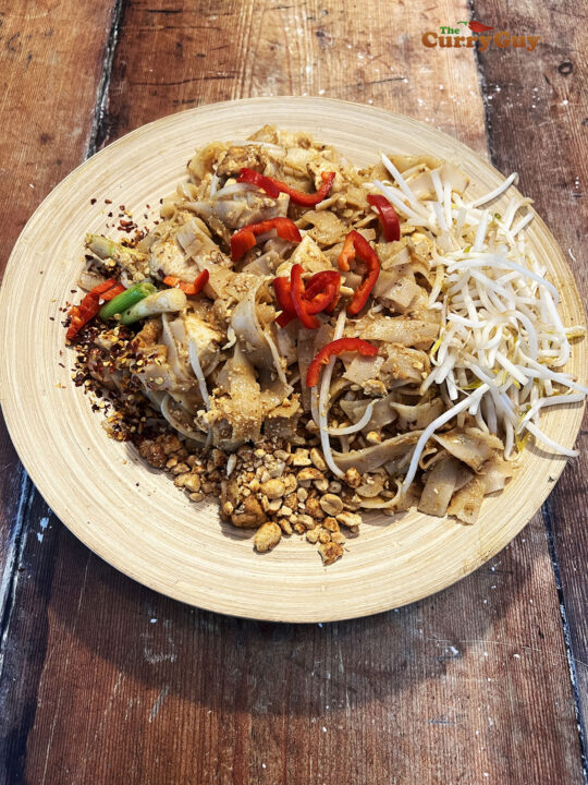 Pad Thai with peanut butter sauce