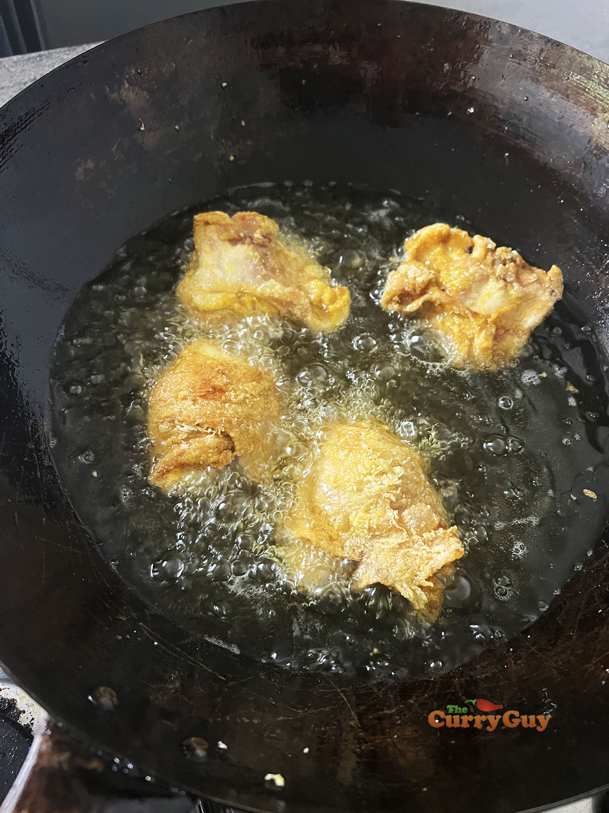 Frying chicken 