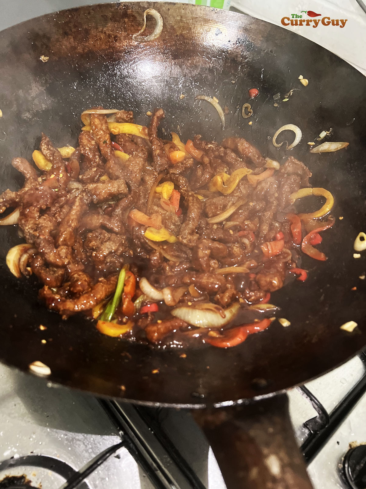 Finished Chinese crispy beef