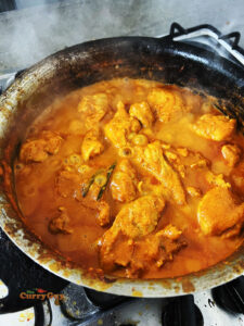Simmering the curry