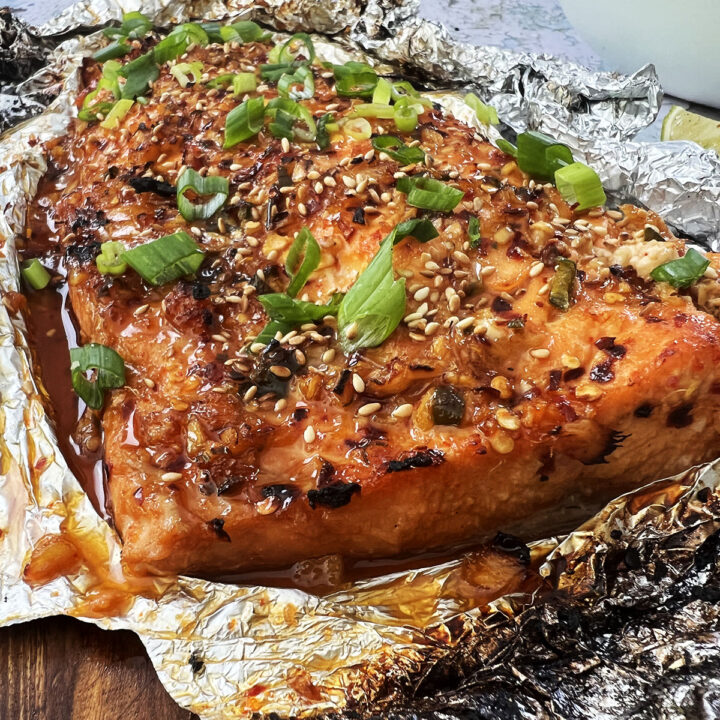 Asian Honey Glazed Baked Salmon-image