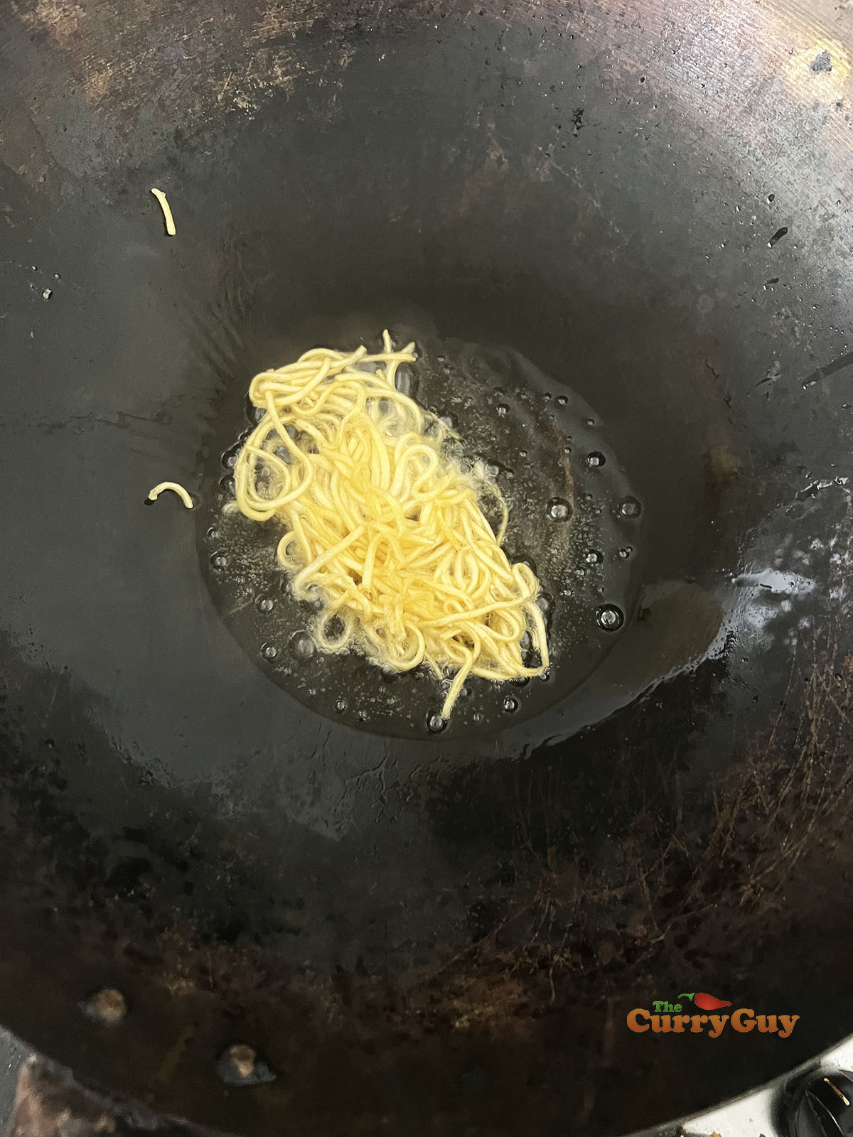 Frying noodles